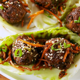Mongolian Meatball Cabbage Cups