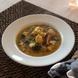 Monkfish Stew with Saffron Broth and Wild Mushrooms