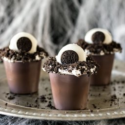 Monster Eye Pudding Cups