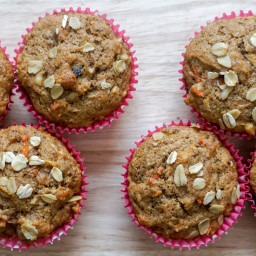Morning Glory Muffins with Apple and Carrot For Meal Prep
