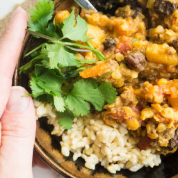 Moroccan Beef and Lentils