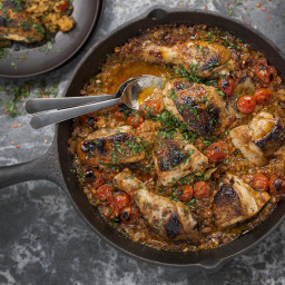 Moroccan Braised Chicken, Lentils, Smoked Paprika & Tomato