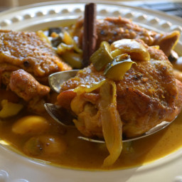 Moroccan Braised Chicken Thighs
