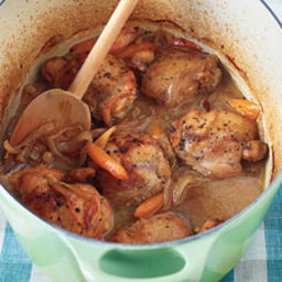 Moroccan Braised Chicken with Carrots and Golden Raisins