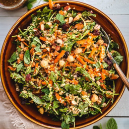 Moroccan Carrot and Chickpea Salad (with quinoa)