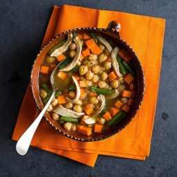 Moroccan Chicken and Sweet Potato Soup