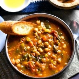 Moroccan Chickpea Soup in Instant Pot