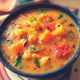 Moroccan Coconut and Chick Pea Soup Recipe