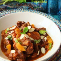 Moroccan lamb tagine with apricots and almonds