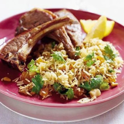 Moroccan lamb with apricots, almonds and mint
