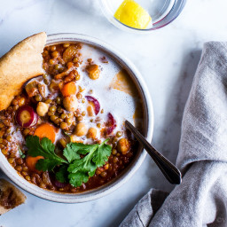 Moroccan Lentil Chickpea Stew