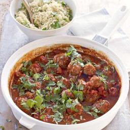 Moroccan meatballs with herb couscous