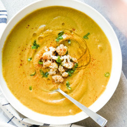 Moroccan Spiced Cauliflower Soup