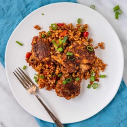 Moroccan Spiced Chicken and Barley