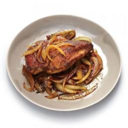 Moroccan-Spiced Roasted Chicken with Sweet Onions