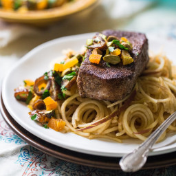 Moroccan-Style Pork with Apple Noodles Recipe