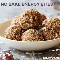 Mostly Sugar Free Nut Butter Energy Bites (Gluten Free, Dairy Free, No Bake