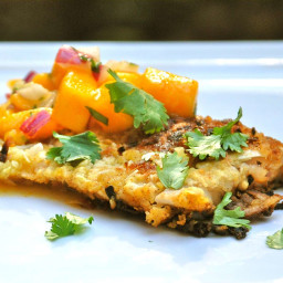 Mouthwatering Coconut-Crusted Fish Fillets With Fresh Mango Salsa