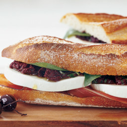 Mozzarella and Prosciutto Sandwiches with Tapenade