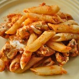 Mozzarella Chicken Pasta Bake