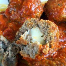 Mozzarella Stuffed Meatballs