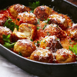 Mozzarella-Stuffed Turkey Meatballs