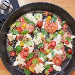 Mozzarella Tomato and Basil Salad