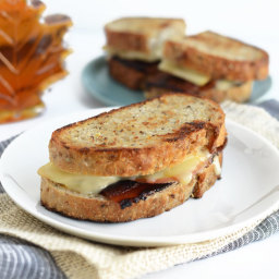 Muenster, Apple, and Maple Bourbon Bacon Grilled Cheese