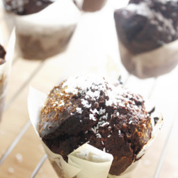 Muffins de chocolate y coco veganos