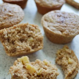 Muffins de manzana, canela y avena (sin trigo)