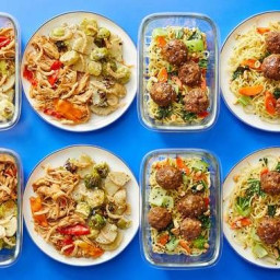 Multi-Cooker with Beef Meatballs & Shredded Chicken