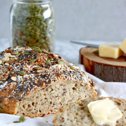 Multiseed No-Knead Bread
