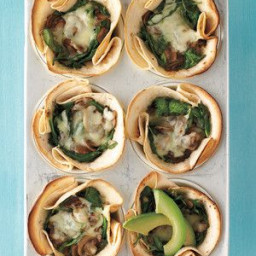 Mushroom-and-Spinach Cups
