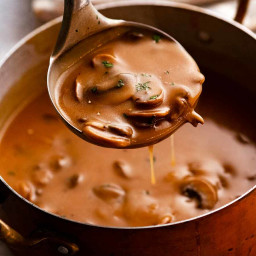 Mushroom Gravy (easy, from scratch, no drippings required)