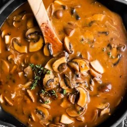 Mushroom Sauce with Rich Gravy from Scratch