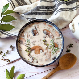 Mushroom Soup with Coconut Milk Recipe (Vegan, Gluten & Dairy Free)