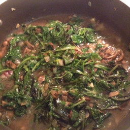 Mushrooms and Spinach Italian Style