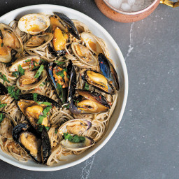 Mussel and Clam Soba With Browned Anchovy Butter