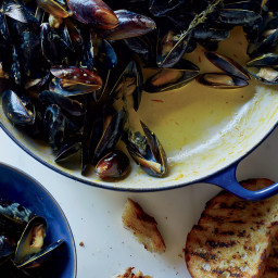 Mussels with Saffron and Citrus