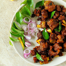 Mutton Chukka Varuval {South Indian Mutton Fry}