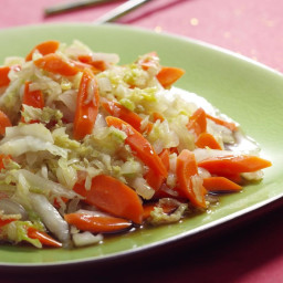 Napa Cabbage and Carrots with Rice Wine-Oyster Sauce