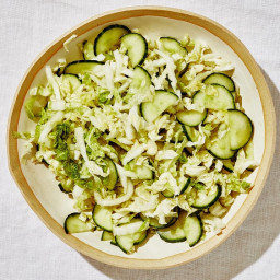 Napa Cabbage and Cucumber Slaw