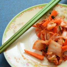 Napa Cabbage, Carrot and Scallion Kimchi