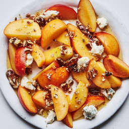 Nectarines and Peaches with Lavender Syrup
