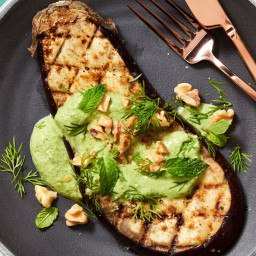 Need a Vegetarian Main? Try Grilled Eggplant "Steaks" with Herby 