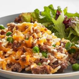 New Cheesy Ground Beef and Rice Casserole