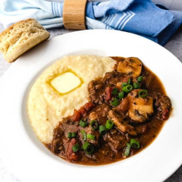 New Orleans classic Grillades and Grits