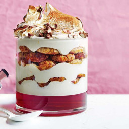 Next level: ricotta and cinnamon trifle with salted amaretto