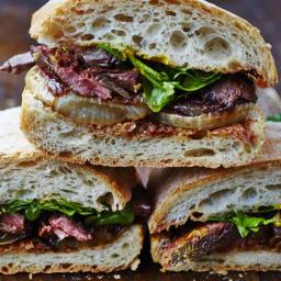 Next-level steak & onion sandwich