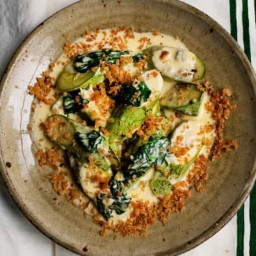 Nigel Slater’s recipe for courgettes with gorgonzola sauce